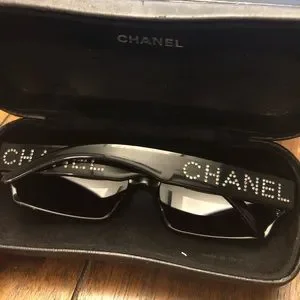 CHANEL | Accessories | Black Vintage Chanel Sunglasses 
